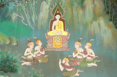 จิตรกรรมฝาผนังและศิลปกรรมภายในพระอุโบสถหินอ่อนจตุรมุข วัดจุฬามณี