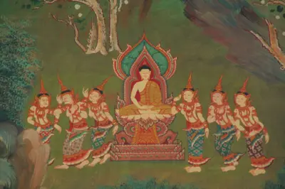 จิตรกรรมฝาผนังและศิลปกรรมภายในพระอุโบสถหินอ่อนจตุรมุข วัดจุฬามณี