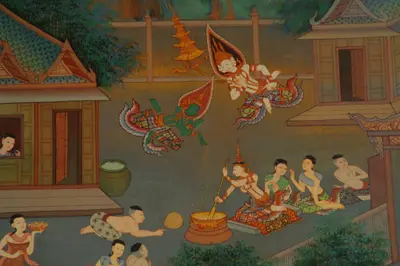 จิตรกรรมฝาผนังและศิลปกรรมภายในพระอุโบสถหินอ่อนจตุรมุข วัดจุฬามณี