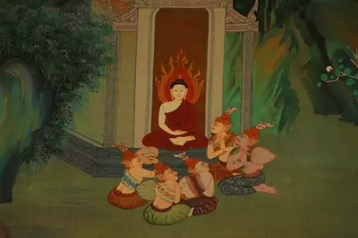 จิตรกรรมฝาผนังและศิลปกรรมภายในพระอุโบสถหินอ่อนจตุรมุข วัดจุฬามณี