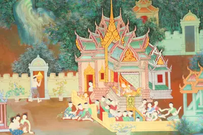 จิตรกรรมฝาผนังและศิลปกรรมภายในพระอุโบสถหินอ่อนจตุรมุข วัดจุฬามณี