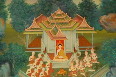 จิตรกรรมฝาผนังและศิลปกรรมภายในพระอุโบสถหินอ่อนจตุรมุข วัดจุฬามณี