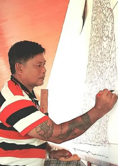 งานศิลป์ปูนปั้นวิหารพระพุทธโสภิตมุณี วัดจุฬามณี อำเภออัมพวา จังหวัดสมุทรสงคราม