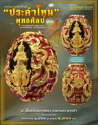 ประคำโทน ท้าวเวสสุวรรณโณ พุทธศิลป์ รุ่น ๑ วัดจุฬามณี ปี ๒๕๖๕ — ภาพถ่ายประคำโทนเนื้อต่างๆ และรายการจัดสร้าง