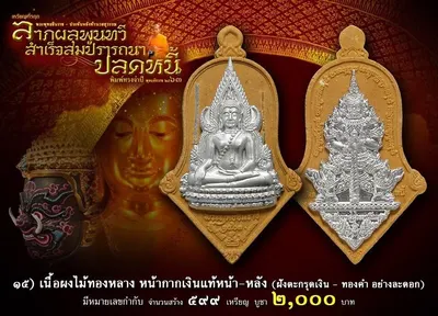 เหรียญพระพุทธชินราช ประทับหลังท้าวเวสสุวรรณ รุ่น ปลดหนี้ หลวงพ่ออิฏฐ์ วัดจุฬามณี ปี ๒๕๖๓ — ภาพถ่ายเนื้อต่างๆ