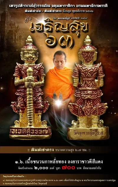 เทวรูปบูชาท้าวเวสสุวรรณโณ รุ่น เจริญสุข ๖๓ หลวงพ่ออิฏฐ์ วัดจุฬามณี ปี ๒๕๖๓ — ภาพถ่ายเนื้อต่างๆ