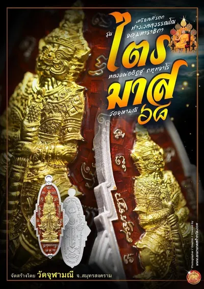 เหรียญที่ระฤก กฐินสามัคคี ท้าวเวสสุวรรณโณ จตุมหาราชิกา รุ่น “ไตรมาส ๖๘” หลวงพ่ออิฏฐ์ วัดจุฬามณี ปี ๒๕๖๘ — ภาพถ่ายเนื้อต่างๆ พิมพ์ใหญ่/พิมพ์เล็ก และรายการจัดสร้าง
