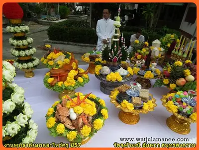 ประมวลภาพพิธีพุทธาภิเษกชนวนเหรียญ รุ่นบูรณะอุโบสถ วัดจุฬามณี ปี ๒๕๕๗