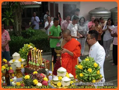 ประมวลภาพพิธีพุทธาภิเษกชนวนเหรียญ รุ่นบูรณะอุโบสถ วัดจุฬามณี ปี ๒๕๕๗
