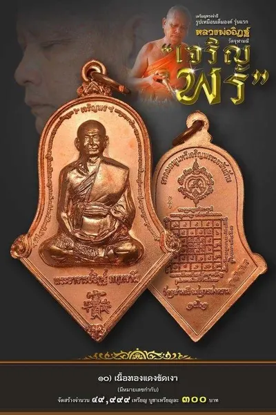 เหรียญรูปเหมือนเต็มองค์ ทรงจำปี หลวงพ่ออิฏฐ์ รุ่น เจริญพร วัดจุฬามณี ปี ๒๕๖๒ — ภาพถ่ายเนื้อต่างๆ พร้อมจำนวนสร้างและราคาบูชา และใบสั่งจอง