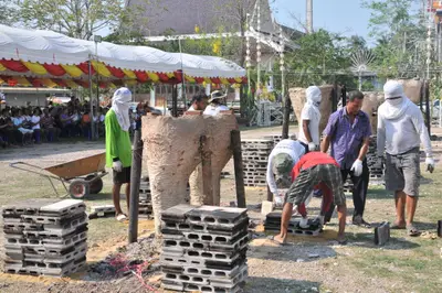 ประมวลภาพงานเททองหล่อพระ วัดจุฬามณี ปี ๒๕๕๘