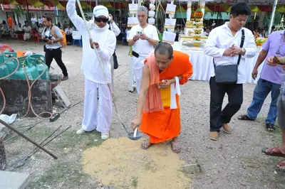 ประมวลภาพงานเททองหล่อพระ วัดจุฬามณี ปี ๒๕๕๘