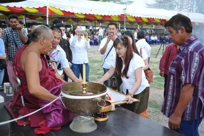 ประมวลภาพงานเททองหล่อพระ วัดจุฬามณี ปี ๒๕๕๘