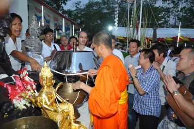 ประมวลภาพงานเททองหล่อพระ วัดจุฬามณี ปี ๒๕๕๘