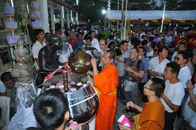 ประมวลภาพงานเททองหล่อพระ วัดจุฬามณี ปี ๒๕๕๘