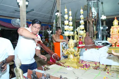 ประมวลภาพพิธีพุทธาภิเษกท้าวเวสสุวรรณ วัดจุฬามณี ปี ๒๕๕๘