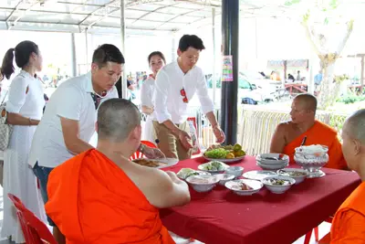 ประมวลภาพพิธีหล่อองค์ท้าวเวสสุวรรณองค์ใหญ่ วัดจุฬามณี ปี ๒๕๖๐
