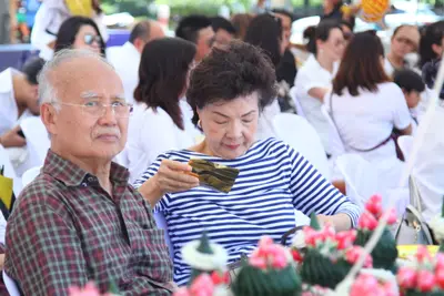 ประมวลภาพพิธีหล่อองค์ท้าวเวสสุวรรณองค์ใหญ่ วัดจุฬามณี ปี ๒๕๖๐