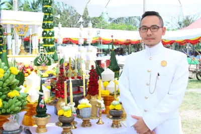 ประมวลภาพพิธีหล่อองค์ท้าวเวสสุวรรณองค์ใหญ่ วัดจุฬามณี ปี ๒๕๖๐