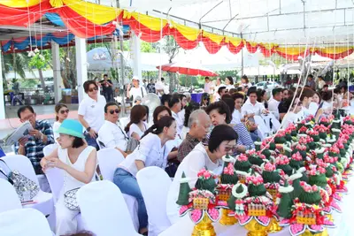 ประมวลภาพพิธีหล่อองค์ท้าวเวสสุวรรณองค์ใหญ่ วัดจุฬามณี ปี ๒๕๖๐