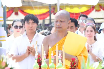 ประมวลภาพพิธีหล่อองค์ท้าวเวสสุวรรณองค์ใหญ่ วัดจุฬามณี ปี ๒๕๖๐