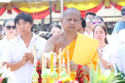 ประมวลภาพพิธีหล่อองค์ท้าวเวสสุวรรณองค์ใหญ่ วัดจุฬามณี ปี ๒๕๖๐