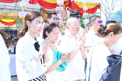 ประมวลภาพพิธีหล่อองค์ท้าวเวสสุวรรณองค์ใหญ่ วัดจุฬามณี ปี ๒๕๖๐
