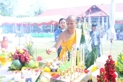 ประมวลภาพพิธีหล่อองค์ท้าวเวสสุวรรณองค์ใหญ่ วัดจุฬามณี ปี ๒๕๖๐