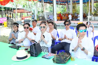 ประมวลภาพพิธีหล่อองค์ท้าวเวสสุวรรณองค์ใหญ่ วัดจุฬามณี ปี ๒๕๖๐