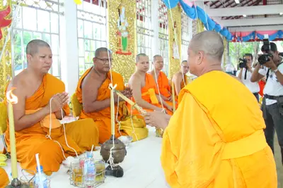 ประมวลภาพพิธีหล่อองค์ท้าวเวสสุวรรณองค์ใหญ่ วัดจุฬามณี ปี ๒๕๖๐