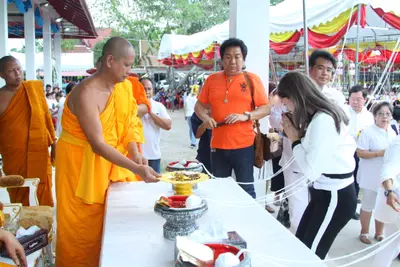 ประมวลภาพพิธีหล่อองค์ท้าวเวสสุวรรณองค์ใหญ่ วัดจุฬามณี ปี ๒๕๖๐