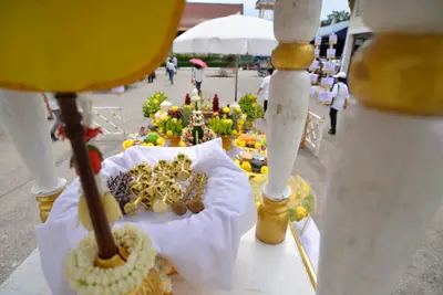 ประมวลภาพพิธีพุทธาภิเษกเหรียญเสมาบรมครู ท้าวเวสสุวรรณโณ รุ่นสร้างบารมี วัดจุฬามณี ปี ๒๕๖๐