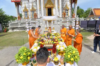 ประมวลภาพพิธีพุทธาภิเษกเหรียญเสมาบรมครู ท้าวเวสสุวรรณโณ รุ่นสร้างบารมี วัดจุฬามณี ปี ๒๕๖๐