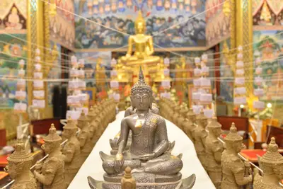 ประมวลภาพพิธีพุทธาภิเษกเหรียญเสมาบรมครู ท้าวเวสสุวรรณโณ รุ่นสร้างบารมี วัดจุฬามณี ปี ๒๕๖๐