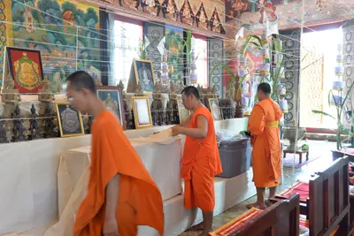 ประมวลภาพพิธีพุทธาภิเษกเหรียญเสมาบรมครู ท้าวเวสสุวรรณโณ รุ่นสร้างบารมี วัดจุฬามณี ปี ๒๕๖๐