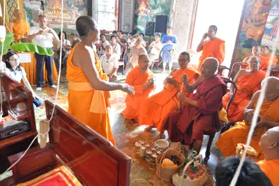 ประมวลภาพพิธีพุทธาภิเษกเหรียญเสมาบรมครู ท้าวเวสสุวรรณโณ รุ่นสร้างบารมี วัดจุฬามณี ปี ๒๕๖๐