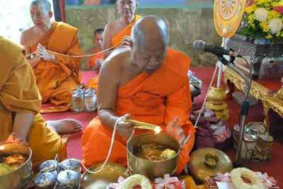 ประมวลภาพพิธีพุทธาภิเษกเหรียญเสมาบรมครู ท้าวเวสสุวรรณโณ รุ่นสร้างบารมี วัดจุฬามณี ปี ๒๕๖๐