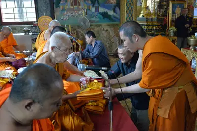 ประมวลภาพพิธีพุทธาภิเษกเหรียญเสมาบรมครู ท้าวเวสสุวรรณโณ รุ่นสร้างบารมี วัดจุฬามณี ปี ๒๕๖๐
