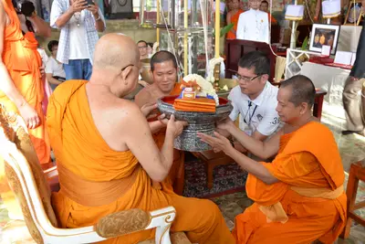ประมวลภาพพิธีพุทธาภิเษกเหรียญเสมาบรมครู ท้าวเวสสุวรรณโณ รุ่นสร้างบารมี วัดจุฬามณี ปี ๒๕๖๐