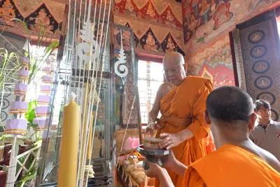 ประมวลภาพพิธีพุทธาภิเษกเหรียญเสมาบรมครู ท้าวเวสสุวรรณโณ รุ่นสร้างบารมี วัดจุฬามณี ปี ๒๕๖๐