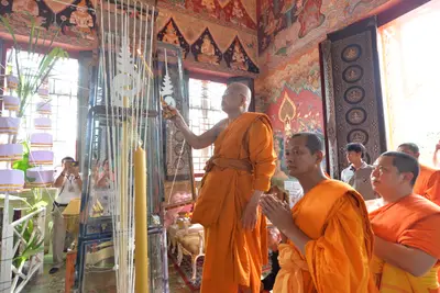 ประมวลภาพพิธีพุทธาภิเษกเหรียญเสมาบรมครู ท้าวเวสสุวรรณโณ รุ่นสร้างบารมี วัดจุฬามณี ปี ๒๕๖๐