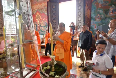 ประมวลภาพพิธีพุทธาภิเษกเหรียญเสมาบรมครู ท้าวเวสสุวรรณโณ รุ่นสร้างบารมี วัดจุฬามณี ปี ๒๕๖๐