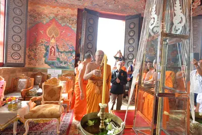ประมวลภาพพิธีพุทธาภิเษกเหรียญเสมาบรมครู ท้าวเวสสุวรรณโณ รุ่นสร้างบารมี วัดจุฬามณี ปี ๒๕๖๐