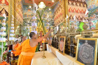 ประมวลภาพพิธีพุทธาภิเษกเหรียญเสมาบรมครู ท้าวเวสสุวรรณโณ รุ่นสร้างบารมี วัดจุฬามณี ปี ๒๕๖๐
