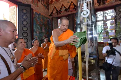 ประมวลภาพพิธีพุทธาภิเษกเหรียญเสมาบรมครู ท้าวเวสสุวรรณโณ รุ่นสร้างบารมี วัดจุฬามณี ปี ๒๕๖๐