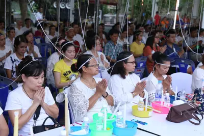 ประมวลภาพพิธีสวดนพเคราะห์ วัดจุฬามณี ปี ๒๕๖๑