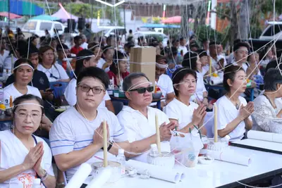 ประมวลภาพพิธีสวดนพเคราะห์ วัดจุฬามณี ปี ๒๕๖๑