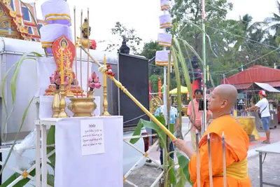 ประมวลภาพพิธีสวดนพเคราะห์ วัดจุฬามณี ปี ๒๕๖๑