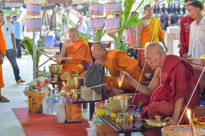 ประมวลภาพพิธีพุทธาภิเษกวัตถุมงคล รุ่นเศรษฐีสุวรรณภูมิ วัดจุฬามณี ปี ๒๕๖๒