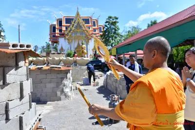 ประมวลภาพพิธีเททองหล่อองค์ท้าวเวสสุวรรณ ๗ องค์ วัดจุฬามณี ปี ๒๕๖๒
